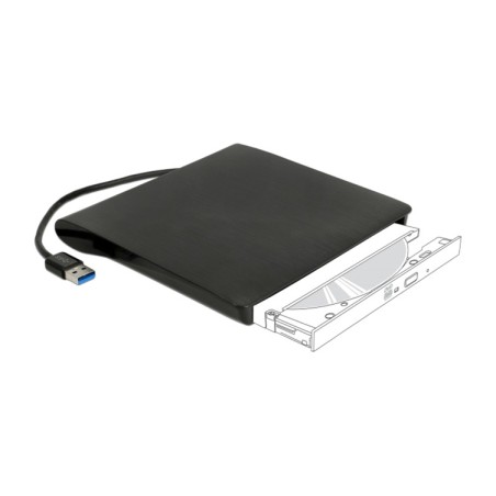 externes gehäuse für slim-sata-laufwerk 9,5mm-usb 3.0 42603