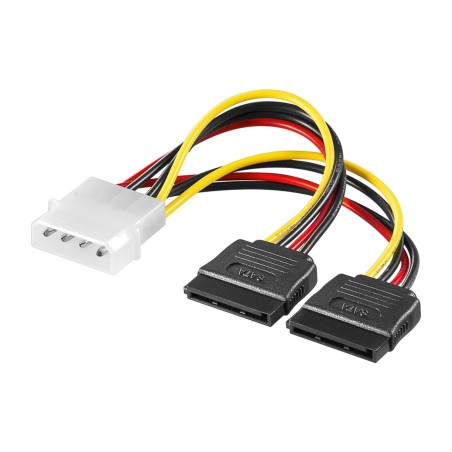 cable divisor de alimentación molex a 2 sata 15-pin 0,13m 68524