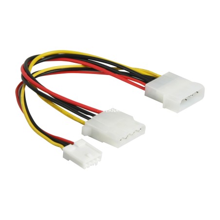 cable divisor en y de alimentación interna para disquetera molex 4pin fdd 0,25m