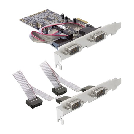 4-port serial card with low-profile bracket pcie 89178