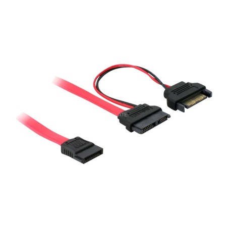 cable adaptador para unidad óptica slim con alimentación sata 13pin a 7+15pin 0,5m
