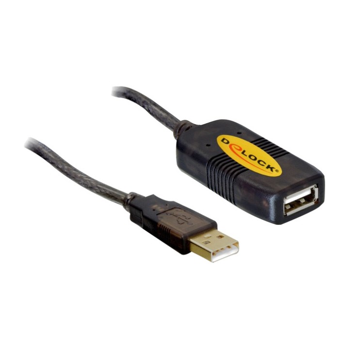 DELOCK Cable alargador USB-A macho a hembra 2.0 480MBPS 10M