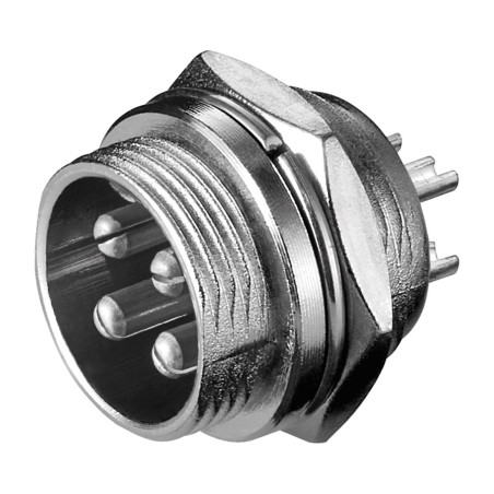 connettore xlr maschio da pannello da saldare 4pin me-4 11232