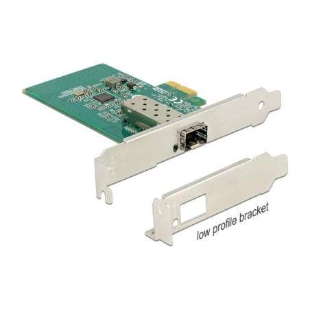 carte réseau pcie à fibre optique 1x sfp 1gbe intel i210 x1 89481
