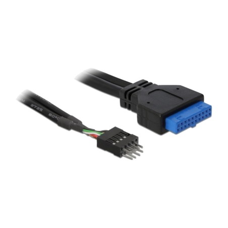 internal usb motherboard header adapter cable 3.0 19pin a 2.0 8pin 0,6m