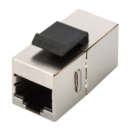 acoplador rj45 apantallado doble hembra cat6