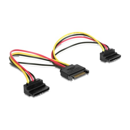 cable divisor de alimentación sata a 2 salidas 15-pin 0,15m 60128