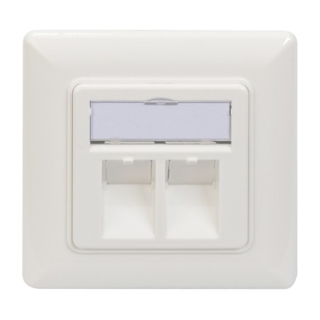 presa di rete da superficie per moduli keystone 2-puertos