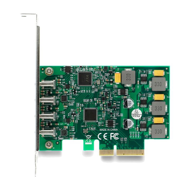 DELOCK Tarjeta controladora PCIe de perfil bajo con 4