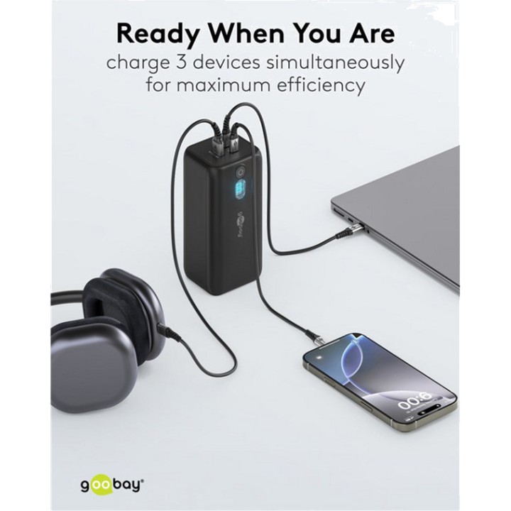 GOOBAY Batería externa para portátil PD 20000MAH 65W
