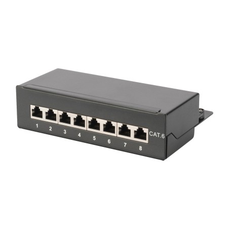 panel de parcheo de escritorio apantallado cat6 8x rj45