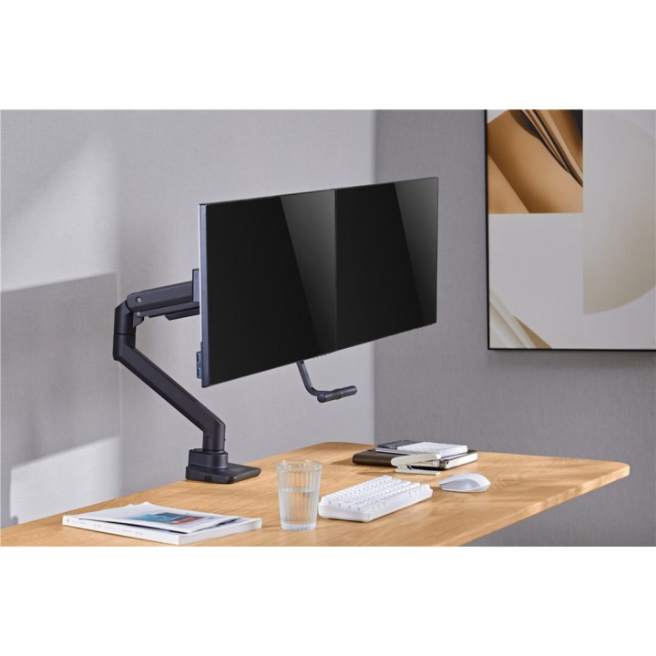 GOOBAY Supporto da tavolo doppio per monitor OFFICE 17-32"