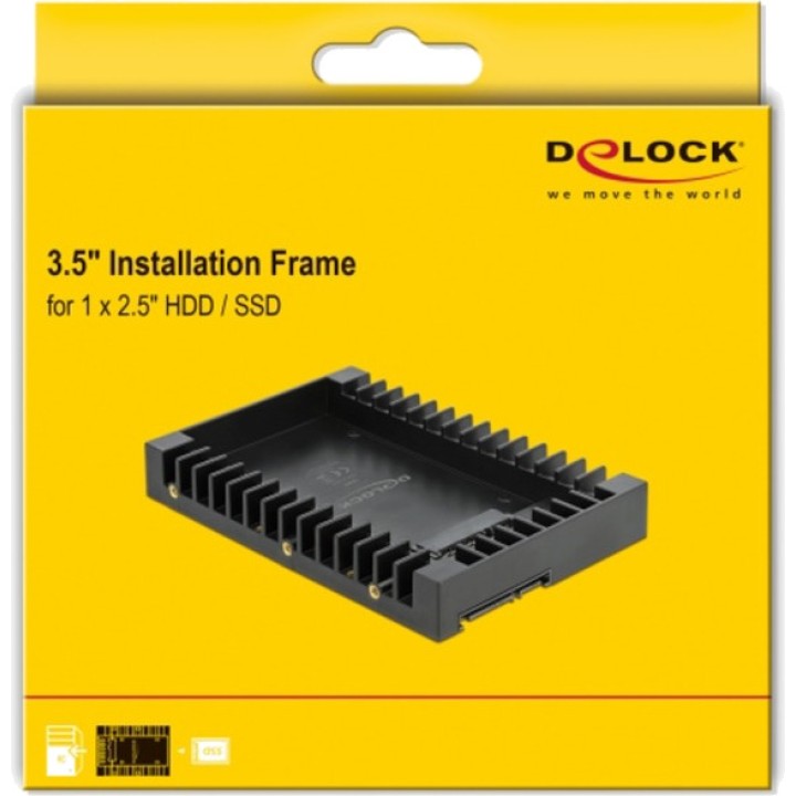 DELOCK Marc de montatge per disc SATA 2,5" a baia 3,5" 18364