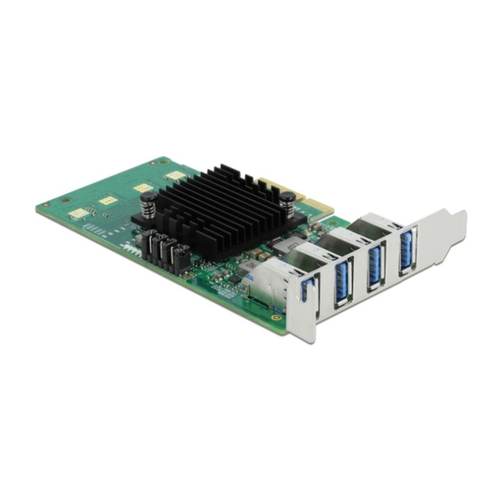 DELOCK Low-profile PCIe card with 4 USB-A ports 3.2 GEN