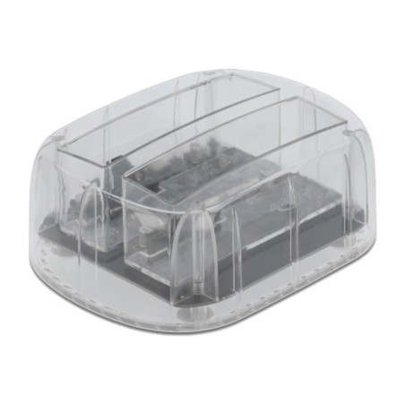 base de conexión transparente para 2 discos sata de 2,5" y 3,5" usb-c 5gbps 64090