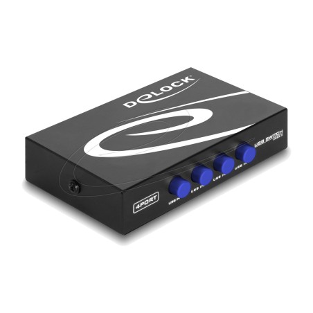 commutateur usb manuel permettant de partager un périphérique entre 4 ordinateurs 2.0 4x1 87634