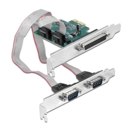 pcie-karte mit parallelem und seriellem anschluss rs-232 wch ch384l x1 90413
