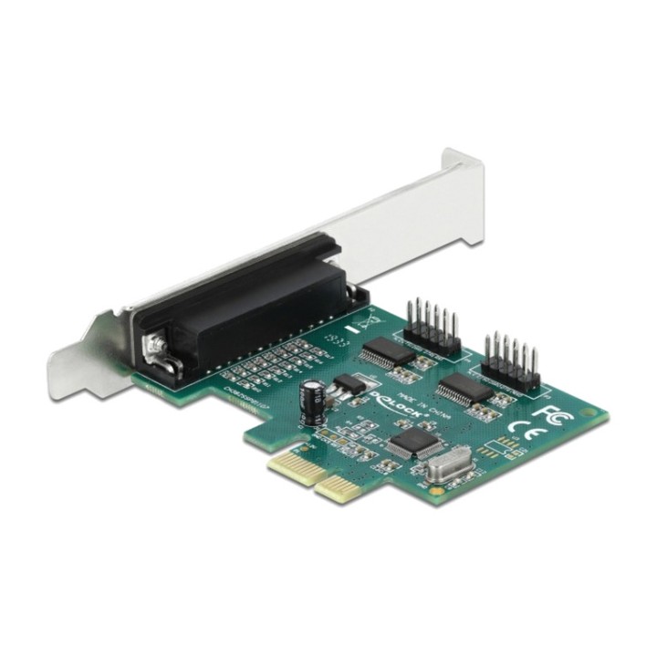 DELOCK Tarjeta PCIe de puertos paralelo y serie RS-232 WCH