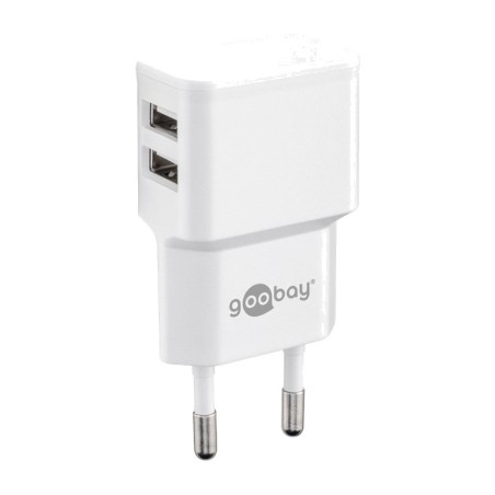 caricatore da parete doppio usb tipo a 2,4a