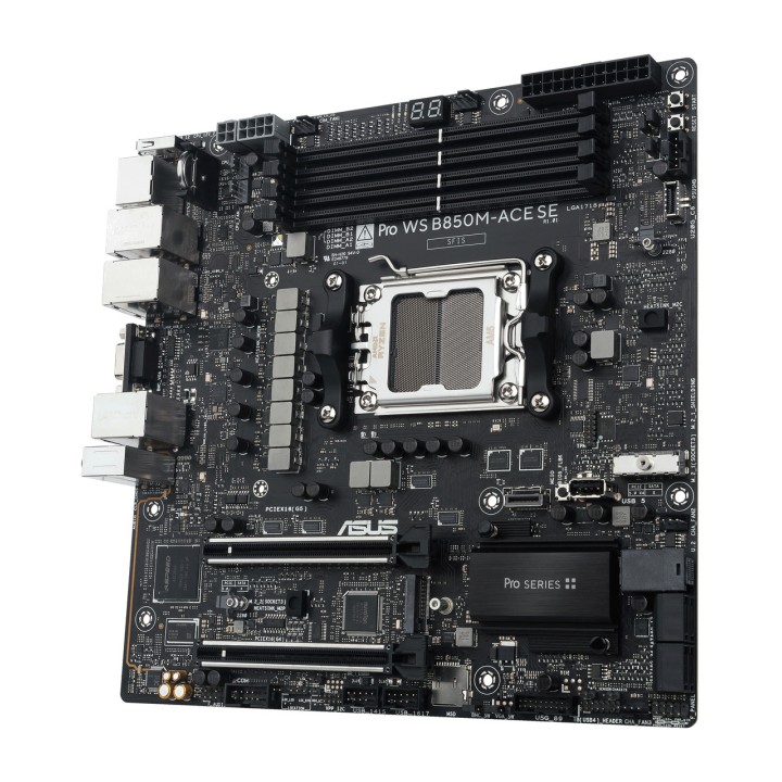 ASUS Micro ATX motherboard for AMD PRO WS B850M-ACE SE AM5