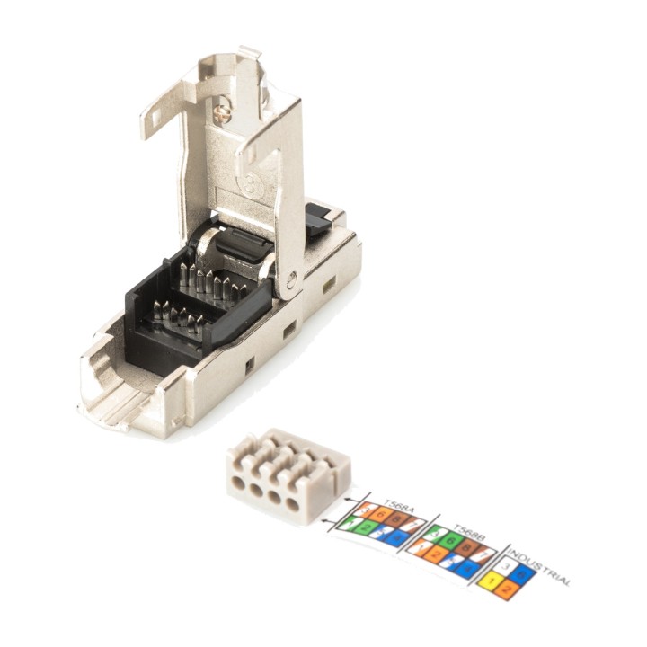 DIGITUS Conector RJ45 apantallado de montaje en campo CAT6A