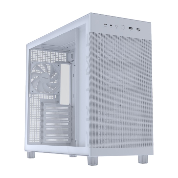 ASUS Caja de PC semitorre ATX con ventana PRIME AP303 TG