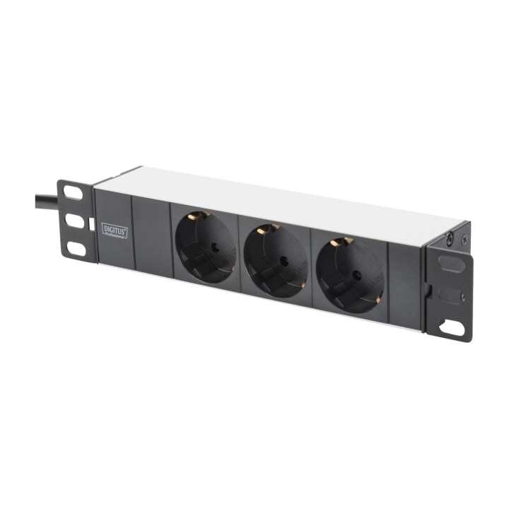 DIGITUS Kit de armario rack pared con switch y panel parcheo