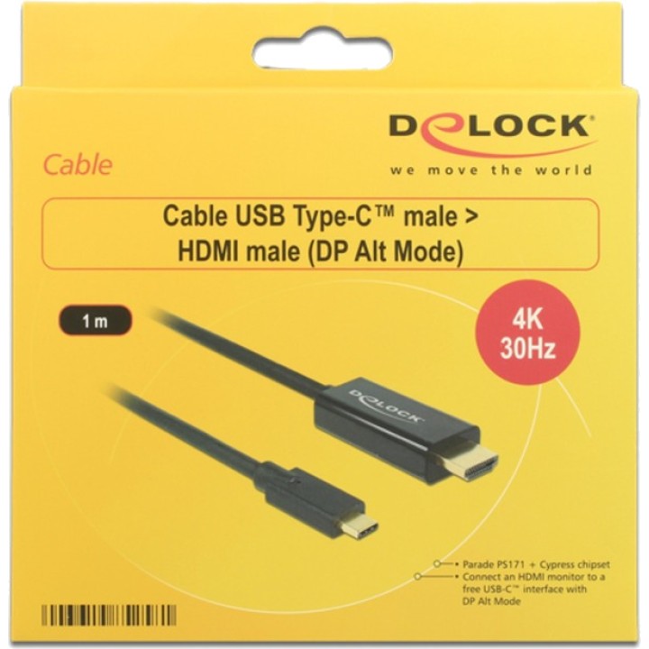 DELOCK Cable USB-C a HDMI HIGH SPEED DP-ALT 1486917VAR