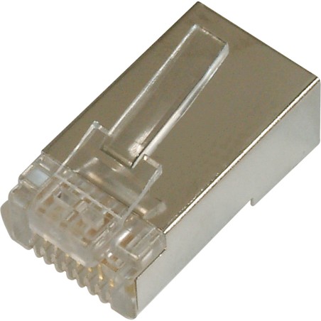 connettore di rete schermato per cavo rotondo rj45 cat6 stp 100 uds