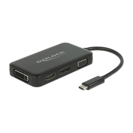 adaptateur usb type-c vers displayport, hdmi, dvi et vga 4k 0,15m 63929