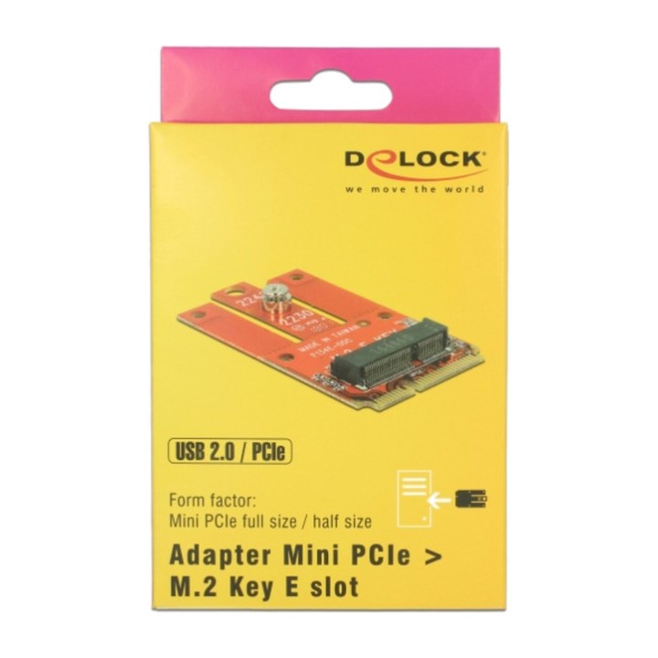 DELOCK Adapter Mini PCIe till slad M.2 KEY 63909 1479377