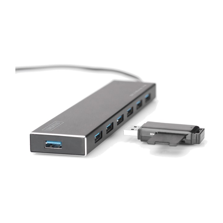 DIGITUS Hub USB de 7 puertos para oficina 3.0 5GBPS 1472616