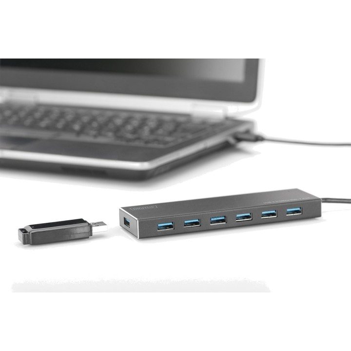 DIGITUS Hub USB 7 ports pour le bureau 3.0 5GBPS 1472616