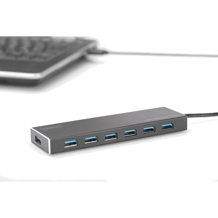 DIGITUS Hub USB de 7 puertos para oficina 3.0 5GBPS 1472616