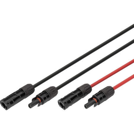 cable alargador solar con conectores mc4 6mm² pv 1500v