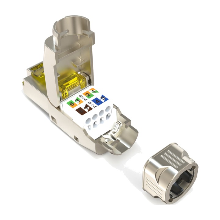 DIGITUS Tool-free field-installable RJ45 connector CAT8.1