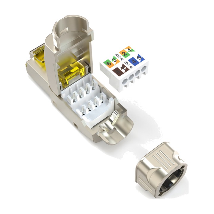 DIGITUS Conector RJ45 de montaje en campo sin herramientas