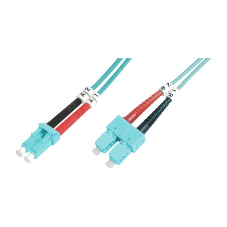 cordon de raccordement à fibre optique multimode duplex lc-sc om3