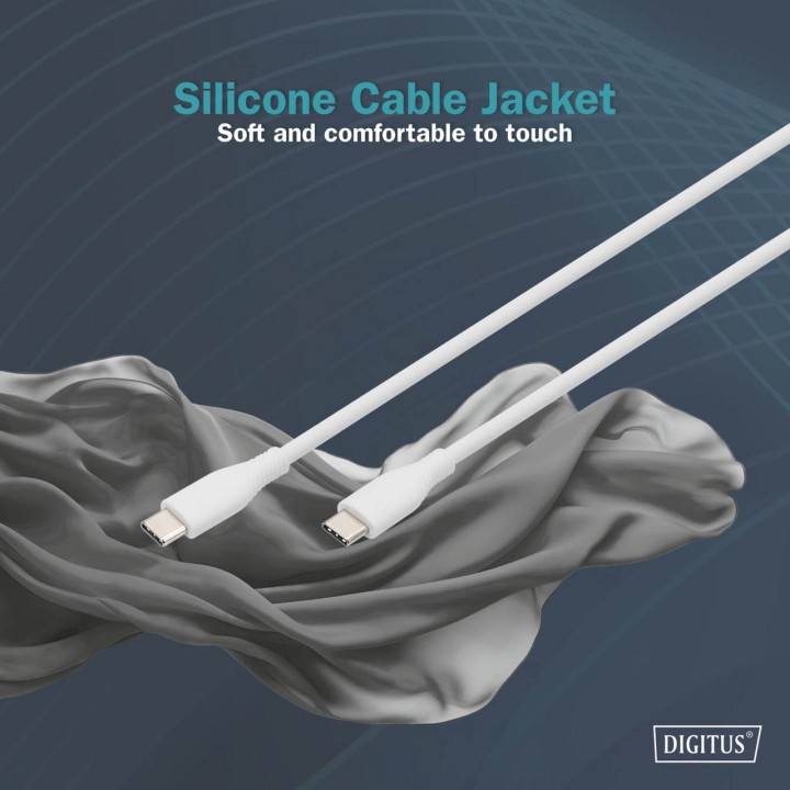 DIGITUS Cable de silicona USB-C C/C 2.0 PD 60W 100159496VAR