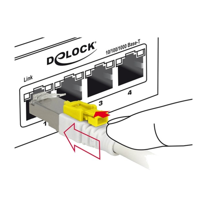 DELOCK Cablul Ethernet cu conectori RJ45 CAT6A S/FTP 26AWG