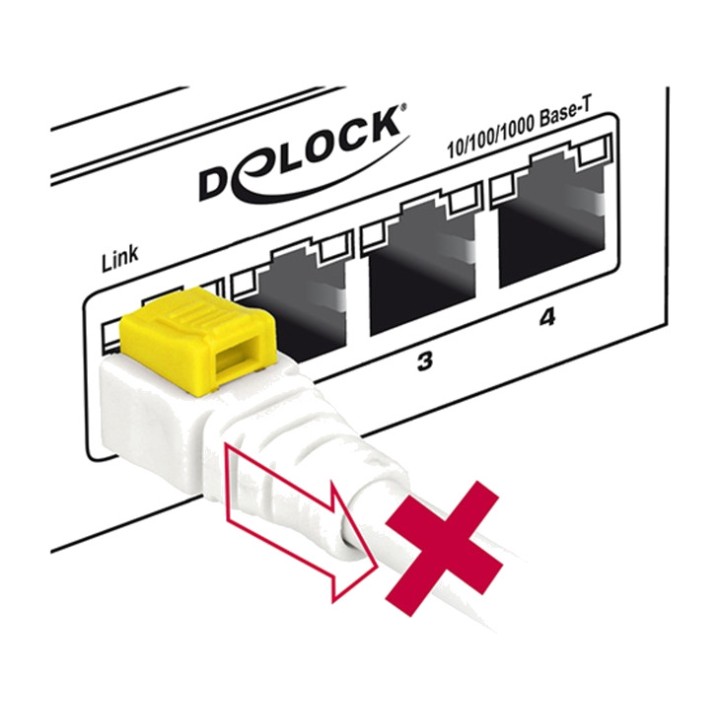 DELOCK Ethernet δρόμολογο με συνδέσμους RJ45 CAT6A S/FTP