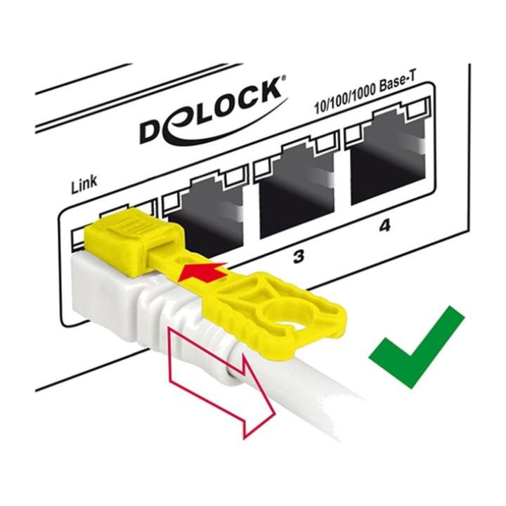 DELOCK Ethernet-kabel met verbindingsstukken RJ45 CAT6A