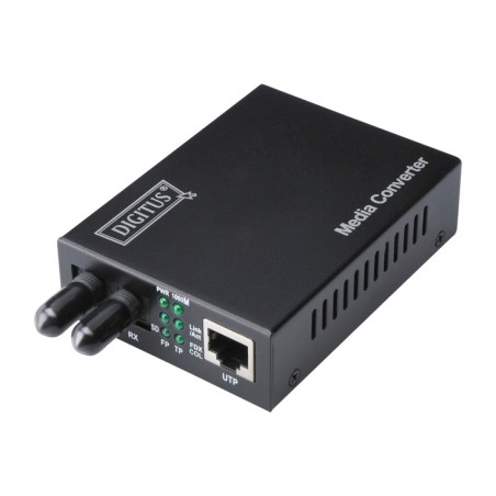 copper-to-fibre optic media converter gigabit-rj45/st
