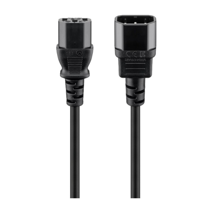 GOOBAY Rallonge de câble d’alimentation pour PC IEC C14/C13