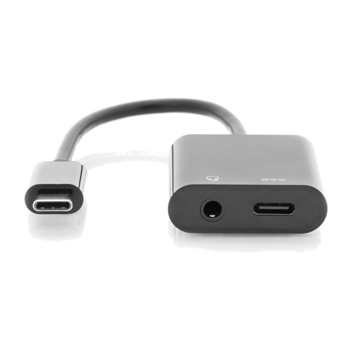 DIGITUS Adattatore sdoppiatore da USB-C a jack 3,5 mm e