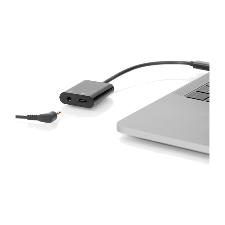 DIGITUS USB-C-Splitteradapter auf 3,5-mm-Klinke und