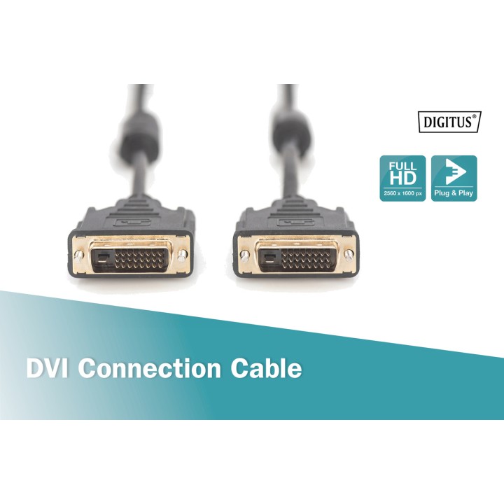 DIGITUS DVI-D connection cable DUAL-LINK 100159333VAR
