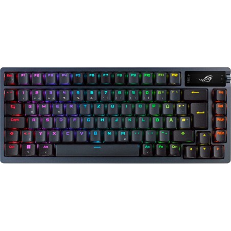 tastiera gaming meccanica wireless con layout tedesco rog azoth 75% nx red
