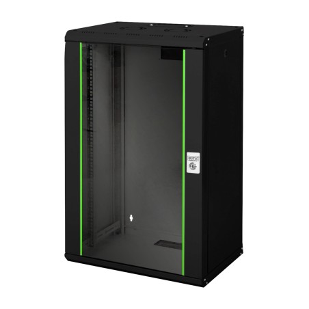 wand-rackschrank mit glastür unique 19" 20u 600x450mm