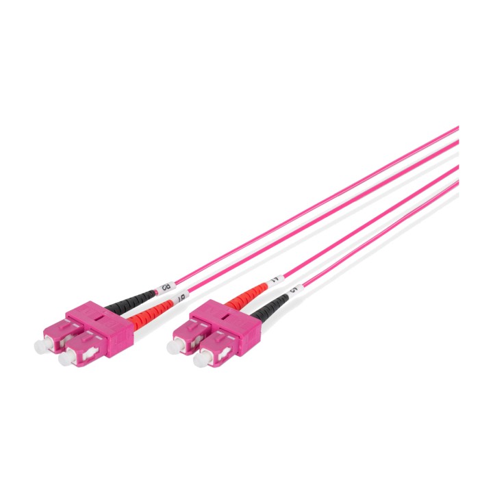DIGITUS Cordon de raccordement multimode duplex à fibre
